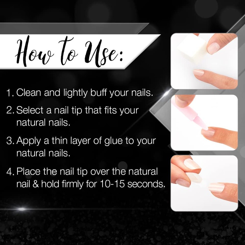 Ardell Nail Addict Artificial Nail Set, Modern French