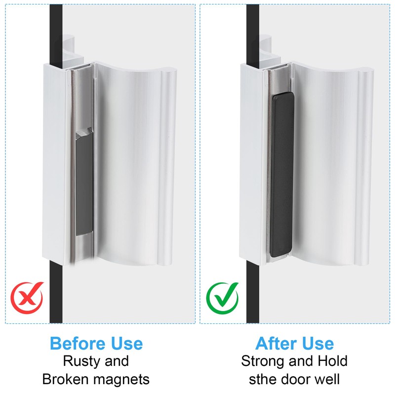 Glass Shower Magnet, 2.5" Shower Door Magnet Replacement Replacement for