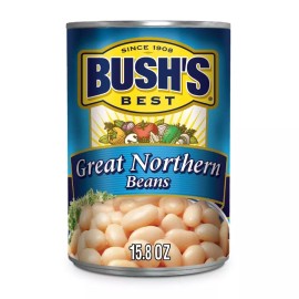 Bush's Best BUSHS BEST Canned Great Northern Beans (Pack of 12) Source of Plant Based
