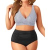 Holipick Two Piece Plus Size Swimsuits for Women High Waisted
