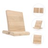 Operitacx 2 Sets Blank Bamboo Board Tabletop Sign Holder Store