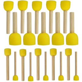 WAFJAMF 20-Pieces Assorted Size Round Sponges Brush Set, Paint Tools for Kids
