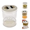 Einmachglas aus Acryl, Auslaufsicherer, Luftdichter Deckel, Luftdichtes Kimchi-Glas, Sanduhr-Einmachglas, Sanduhr-Einmachglas,
