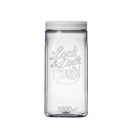 Lock & Lock 1 Litre Door Pocket Canister, 8.5 x 8.5 x 18.5 cm