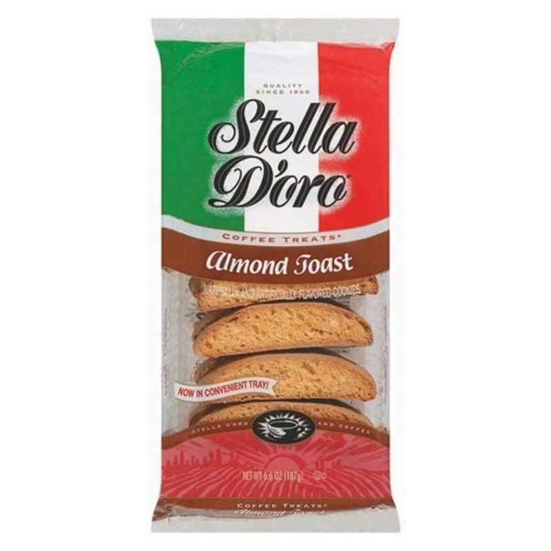 Stella D'oro, Almond Toast, 6.6oz Bag (Pack of 6) by
