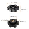 sourcing map 6pcs Star Knobs M4 Female Thread 25mm 6-Point