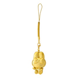 Sanrio 341801 Gold Pika Netsuke My Melody Lanyard Keychain