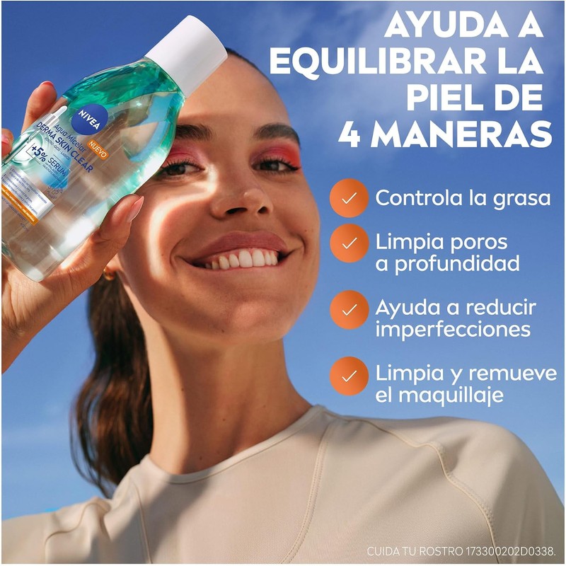 NIVEA Derma Skin Clear Agua Micelar Anti-imperfecciones 400ml