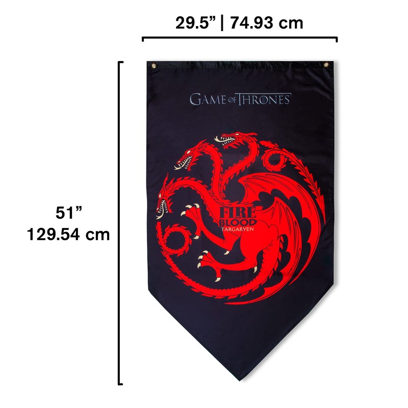 Game of Thrones Targaryen House Sigil Banner Indoor Fabric Wall