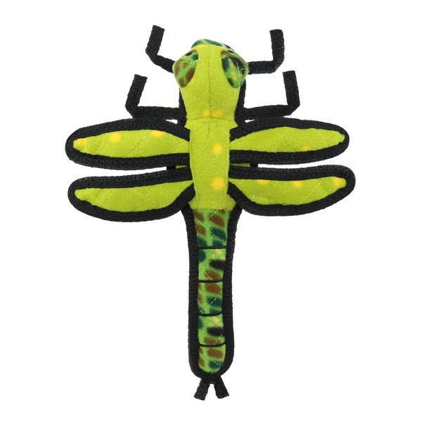 TUFFY - World's Tuffest Soft Dog Toy - Bug-Dragonfly- Green