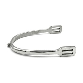 Equine Smile ES1071 Button Spurs Equestrian Spurs Riding Spurs Track High Quality Stainless Steel (Ladies 10mm)