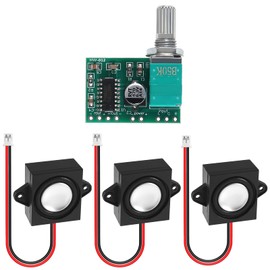 QCCAN 3pcs 3 Watt 8 Ohm Single Cavity Mini Speaker Full-Range Cavity Mobile Portable Advertising Machine Speaker (with JST-PH2.0mm-2 pin Interface)