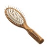 Antistatische Olive Holz Haarbürste mit Olivenholz Stifte- Reiseformat 17cm