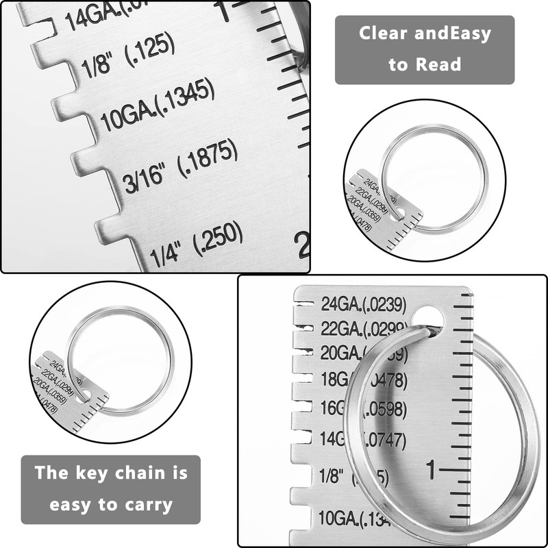 Double Sided Wire Metal Sheet Thickness Gauge Wire Measurement Tool