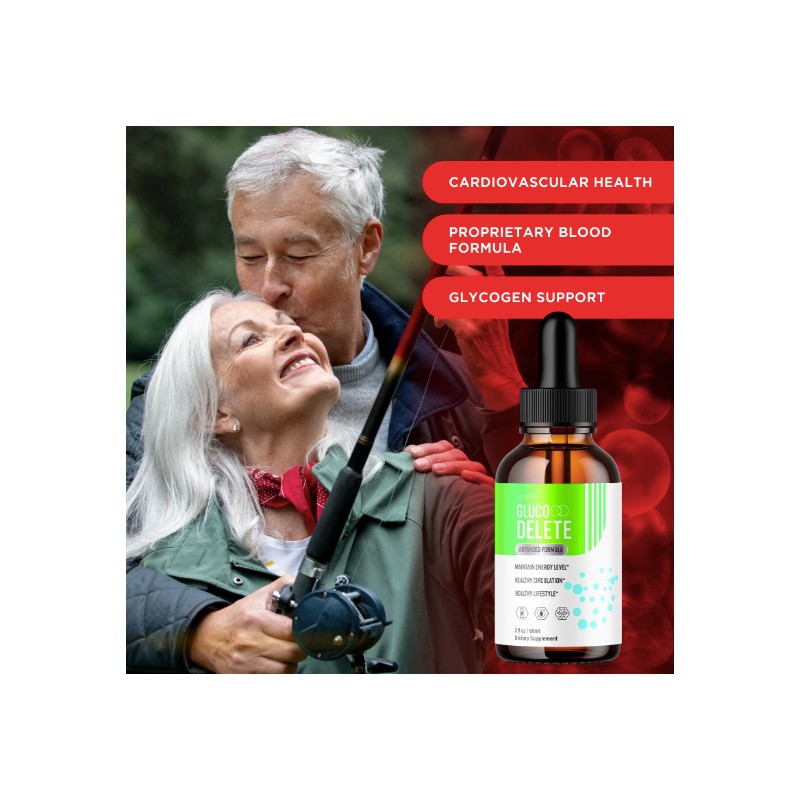 GLuco Delete Drops Advanced Formula Vitamin Supplement All Natural 30