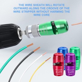 8 Piece, Wire Stripping and Twisting Tool, AWG 14-12-10-8 Specification,8 in 1
