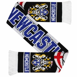 GIFTS 4 ALL Newcastle Geordie Football Fans Match Day Scarf, Newcastle Fans Match Day Scarf, Newcastle Magpies Fans Football Scarf