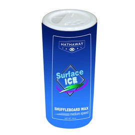 Hathaway Surface Ice Shuffleboard Sand Wax – Medium-Speed Powder for Smooth, Controlled Play - 16-oz Can with Resealable and Adjustable Sprinkler Lid – White