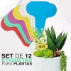 J.H. Company Set 12 Piezas Letreros Para Maceta Marcadores Plantas