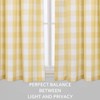 CAROMIO Cafe Curtains 24 Inch, Yellow and White Buffalo Plaid