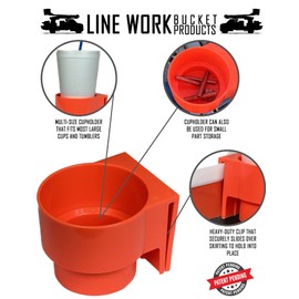 Clip Cup Drink Holder for Bucket Trucks, Aerial Industries, Lineman - Bucket Truck Small Part Holder & Organizer Tray.