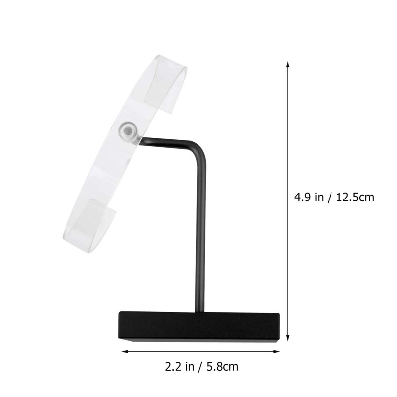 Zerodeko 3pcs Elegant Metal Base Watch Display Rack Acrylic Watch
