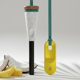 Überleben | Zünden PRO Ferro Rod Fire Starter Survival Tool – Up to 15,000 Strikes, 3/8" Thick Fire Steel with Wood Handle, Striker & Lanyard – Waterproof Camping Essentials (Alotta Colada)