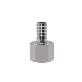 Beduan Stainless Steel 3/8" Hose Barb to 1/4" Female Home Brew Water Gas Air Fuel with Hose Clamps (Pack of 3)