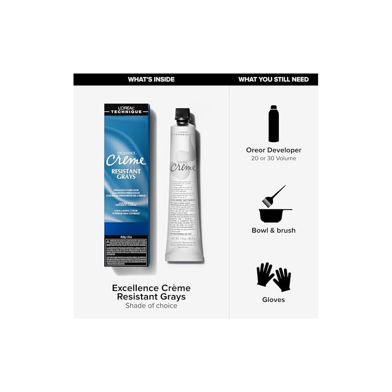 L'oreal Excellence CrÃƒ¨me Superior Grey Coverage, 5X Medium Brown, 1.74