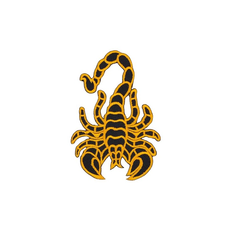 Scorpion Yellow Iron-On or Sew On Patch Iron-On Patch for