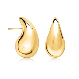 Ross-Simons 18kt Gold Over Sterling Teardrop Earrings