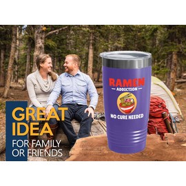 Luxe Gifting Ramen Lover Purple Edition Viking Tumbler 20oz - addiction no cure - Food Lovers chicken pumpkin vegan pantry spicy noodles