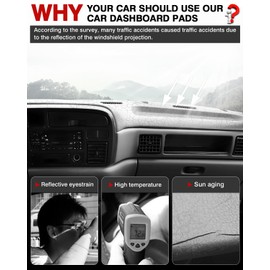 Autorder Dashboard Mat for 2011-2018 Dodge Ram 1500 2500 3500 Accessories Anti-Slip Mat Silicone Dash Mat for Ram Dash Liner Pad