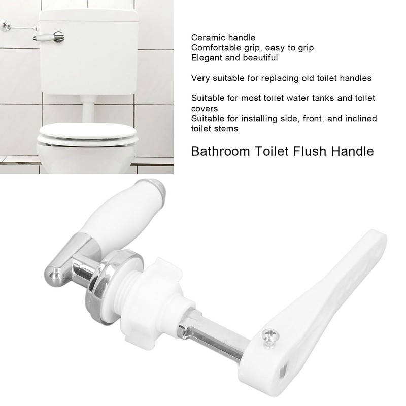 Toilet Tank Flush Lever Handle Side Mounted Bathroom Toilet Cistern