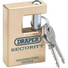 Draper 64203 High Security Brass Padlock 85 Millimeters