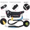 Dog Hands Free Leash with Zipper Pouch Water Bottle Holder
