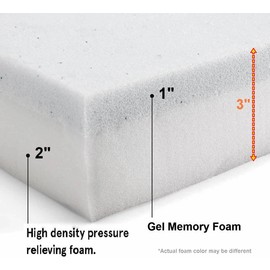 Dogbed4less Memory Foam Dog Bed for Small to Medium Large Pet with Waterproof Internal Cover, Canvas Black External Cover 34X27X3 Inches