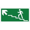 Pubblimania Staircase Ascent Left Emergency Exit | Aluminium Composite Sign