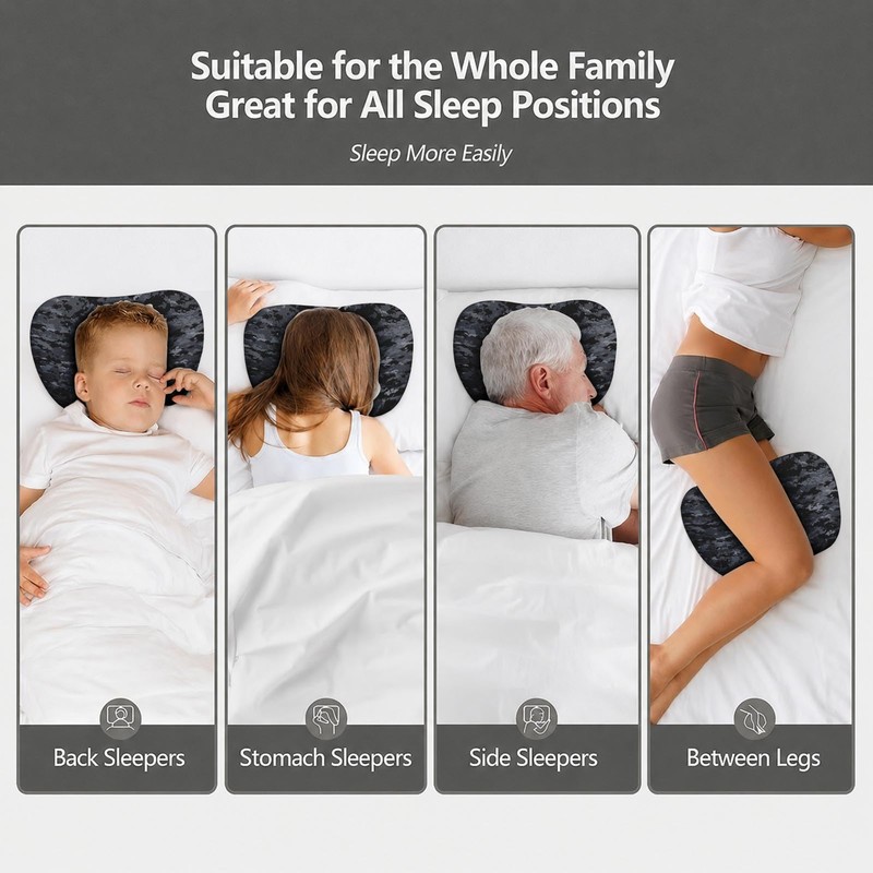 Ear Piercing Pillow for Side Sleepers 17.3 x 12.6 in