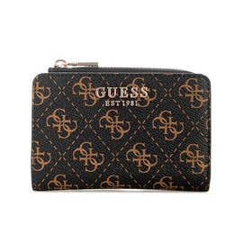 GUESS Laurel Ii - portafolios con cierre para mujer, marrón (Brown Logo), Talla unica
