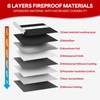 Upgraded Fireproof & Water Resistant Document Bag,(28x19cm) Fireproof Bag for