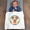 Azeeda 'Jack Russell Love Note' Cotton Baby Blanket/Shawl (BY00040874)