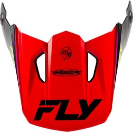 Fly Racing Visor for Kinetic Rally Helmet - Red/Black/White - XS - Sm