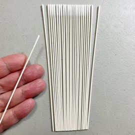 M01726 MOREZMORE 25pc Mini Round Tip Long Handle 6" Micro Qtips Mini Q-Tips Mini Swab Micro Swab G-Tip Cotton Tightly Wound Over Paper Handle