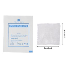 30Pcs Medical Gauze Pads, 5 x 5 cm Gauze Medical Swabs Single Pack Gauze Wipe Pads Wound Care Dressing Pads