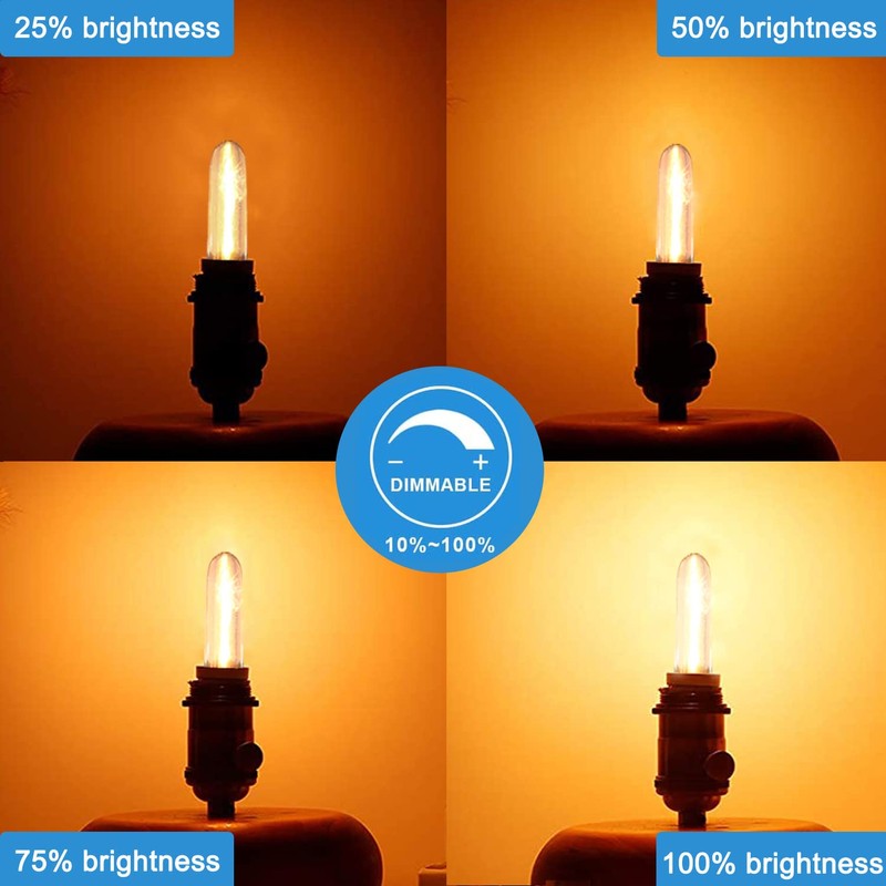 GOOTHY 12 Pack LED T13 Replacement Light Bulbs, Waterproof 0.6W