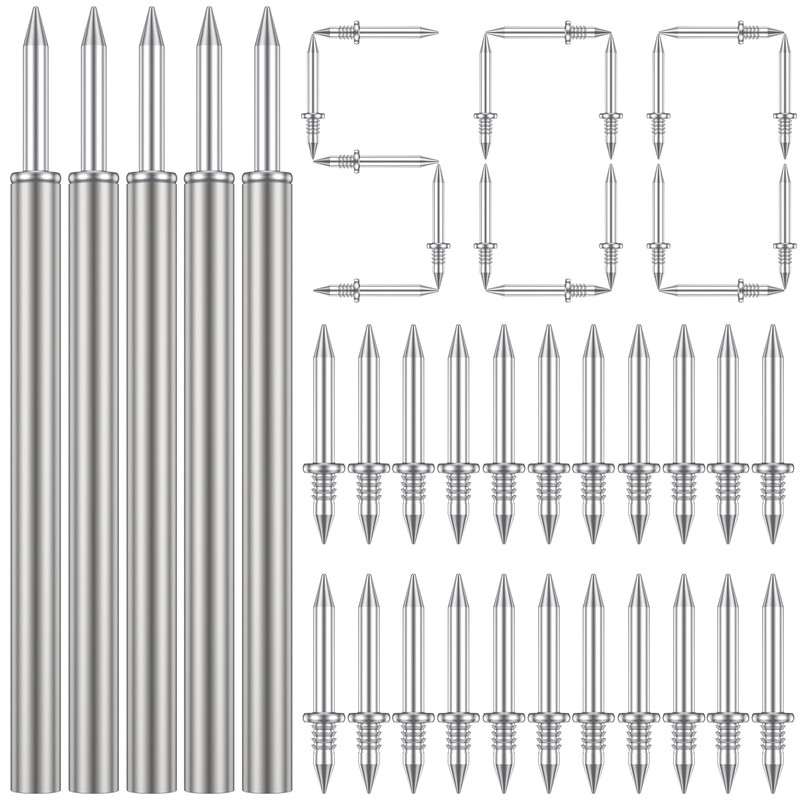 500Pcs Double-Head Skirting Thread Seamless Nail Metal Skirting Line Without