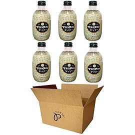 Tomomasu Japanese Soda Cider Soft Drink, 10.14Fl oz Each (Pine, Durian, Mango, Melon, Peach, Watermelon) - Pack of 6 (Melon (Pack of 6))