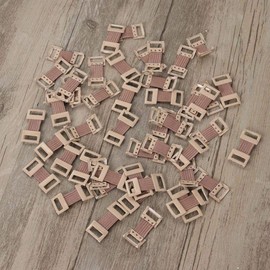 10 Pcs Bandage Clips, Elastic Bandage Wrap Stretch Metal Clips Replaceable Wrap Clips Replacement Fastener Fixation Clamps Hooks for Various Types Bandages, Brown