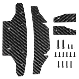 AXspeed Kohlefaser-Chassis-Rüstungsschutz, RC-Chassis-Schutzplatte für 1/7 ARRMA FELONY 6S RC Auto (Stil A)